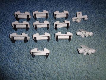 Partij K234=10x Legotrein wielen + 3 buffers beschikbaar voor biedingen