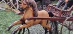 Prachtig jaren 60 sierpaard op wielen+paardenkoets(brocante), Ophalen of Verzenden, Gebruikt