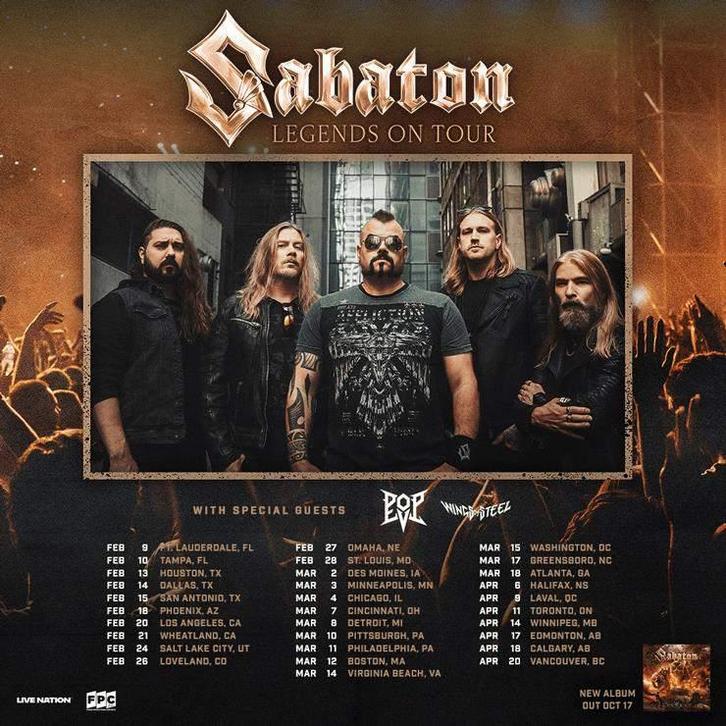 Sabaton 🔺 1x Golden Circle Ziggo 🔺 maandag 1 december 2025, Tickets en Kaartjes, Concerten | Pop, Eén persoon, December