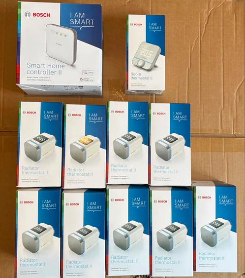 Bosch smart home II incl 9x thermostaat startpakket compleet, Doe-het-zelf en Verbouw, Thermostaten, Nieuw, Slimme thermostaat