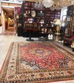 Groot Perzisch tapijt handgeknoopt vloerkleed Tabriz zijde, 200 cm of meer, Ophalen of Verzenden, 200 cm of meer, Crème
