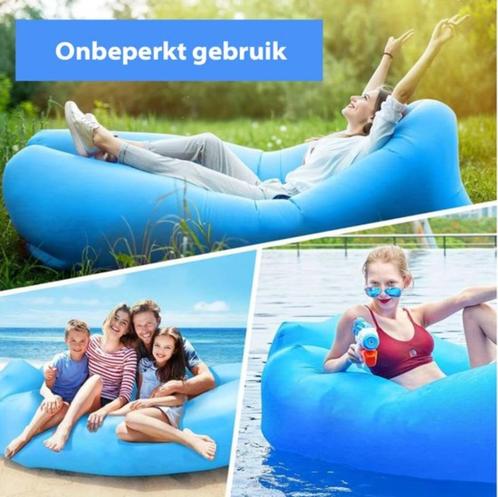 Nieuw in verpakking: Inflatable Lounger Air Sofa, Huis en Inrichting, Zitzakken, Nieuw, Blauw, Ophalen of Verzenden