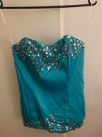 Blauwe Corset met Strass, Kleding | Dames, Maat 38/40 (M), Ophalen of Verzenden, Kleding, Overige thema's