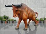 Houten beeld stier suarhout 52 cm # 9641, Antiek en Kunst, Ophalen of Verzenden