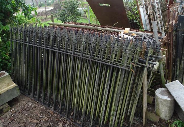 massief ijzeren hekwerk hek, Antiek en Kunst, Curiosa en Brocante, Ophalen