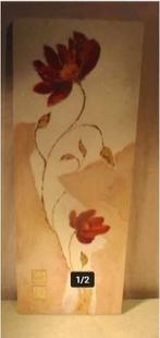 Mooie Moderne Artprint - Bloemen - gesigneerd - 81x31, Minder dan 50 cm, Oorspronkelijke maker, Overige typen, Ophalen of Verzenden