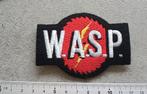 W.A.S.P. vintage shaped logo patch w69 zeer zeldzaam  Wasp, Verzamelen, Muziek, Artiesten en Beroemdheden, Verzenden, Nieuw, Kleding