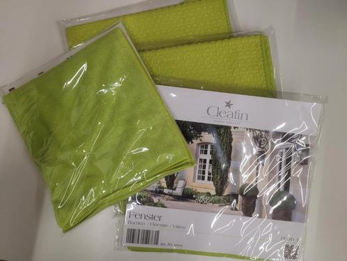 Cleafin raamset / raamdoeken kiwi, Huis en Inrichting, Keuken | Textiel, Nieuw, Ophalen of Verzenden