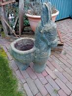 betonnen tuinbeeld ezel met bloembak - schoen, Tuin en Terras, Tuinbeelden, Ophalen, Gebruikt, Beton, Overige typen