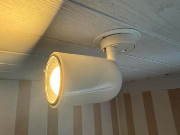 Lumiance lamp vintage jaren 80 wit lamp met schakelaar (1x) beschikbaar voor biedingen