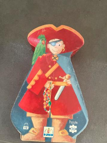 Djeco Houten Puzzel - Piraat beschikbaar voor biedingen