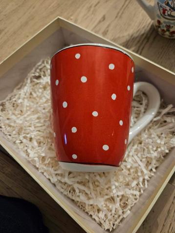 Blond Amsterdam Mok - Rood met Witte Stippen - Nieuw beschikbaar voor biedingen