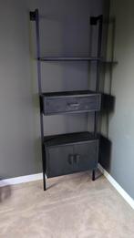 Stalen Wandkast met Mango Hout - Overbodig!, Huis en Inrichting, Ophalen, 50 tot 100 cm, Zo goed als nieuw, Metaal