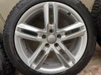 Originele audi velgen 18inch S-line winterset continental, Ophalen, 18 inch, Gebruikt, 255 mm