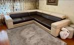 Hoekbank met slaapfunctie en verstelbare hoofdsteunen, Huis en Inrichting, Banken | Bankstellen, Ophalen, 250 tot 300 cm, Hoekbank