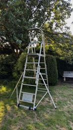 Zagres werkplatform ladder, Doe-het-zelf en Verbouw, Ladders en Trappen, Ophalen, Gebruikt, Trap, Opvouwbaar of Inschuifbaar