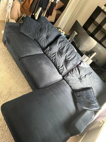 Velvet Hoekbank met Opbergruimte