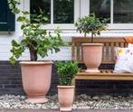 Terracotta vazen set 3 delig, Tuin en Terras, Bloempotten, Ophalen, Rond, Nieuw, Tuin