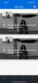 Grand National Tour: Kendrick Lamar x SZA - The Netherlands, Tickets en Kaartjes, Concerten | R&B en Hiphop, Twee personen, Juli