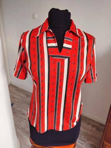 Vintage top met hoefijzer print  beschikbaar voor biedingen