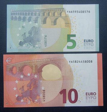5 & 10 euro 2013 en 2014 print Y007A1 & Y009D5  beschikbaar voor biedingen