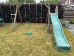 Houten speeltoestel met 2 schommels, trapeze en ladder, Kinderen en Baby's, Speelgoed | Buiten | Speeltoestellen, Ophalen of Verzenden