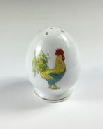 Frans eierdopje met zoutvaatje op schotel, Gebruikt, Ophalen of Verzenden, Overige stijlen, Kop(pen) en/of Schotel(s)