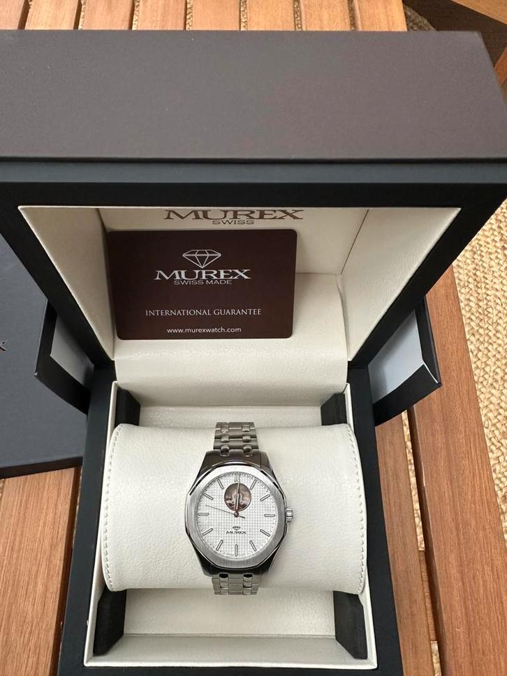 Swiss made Murex RVS watch automatic new, Sieraden, Tassen en Uiterlijk, Horloges | Heren, Nieuw, Polshorloge, Overige merken