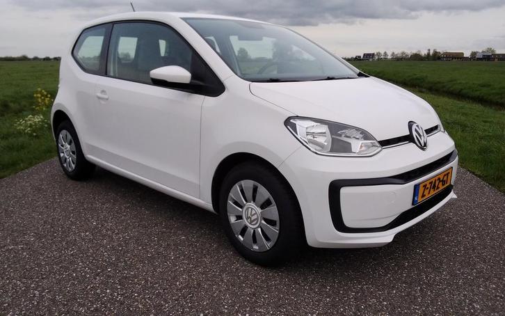 Volkswagen UP! 1.0 60PK 3D BMT 2019 Wit Led Airco, Auto's, Volkswagen, Bedrijf, up!, Airconditioning, Bluetooth, Boordcomputer
