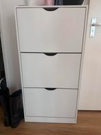 Witte schoenenkast met 3 vakken, Ophalen, Zo goed als nieuw