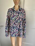 i490 lange blouse top maat M=38/40 wit/d-blauw/groen/roze, Maat 38/40 (M), Blauw, Ophalen of Verzenden, Zo goed als nieuw