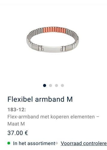 Energetix flexibele armband maat M van € 37 voor € 25 beschikbaar voor biedingen