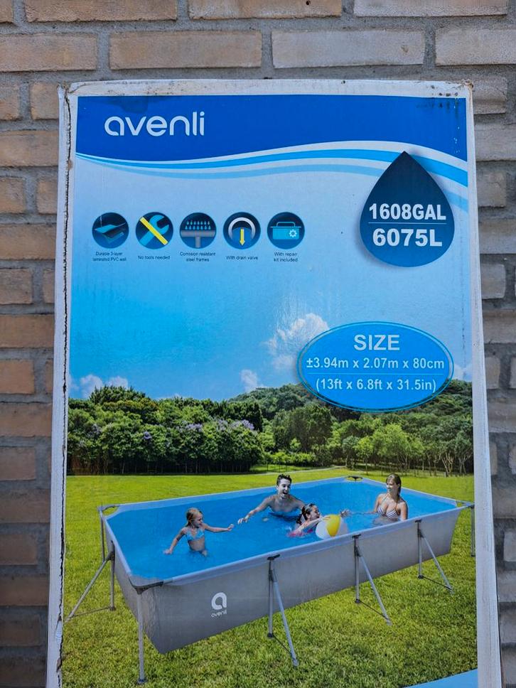 Avenli Opzetzwembad - Compleet met Filter en Accessoires, Tuin en Terras, Zwembaden, Gebruikt, Opzetzwembad, Minder dan 80 cm