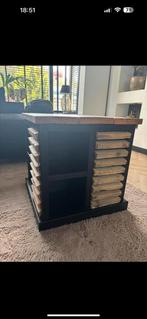 Bijzettafel steigerhout, Ophalen, 1 of 2 laden, 50 tot 100 cm, Zo goed als nieuw