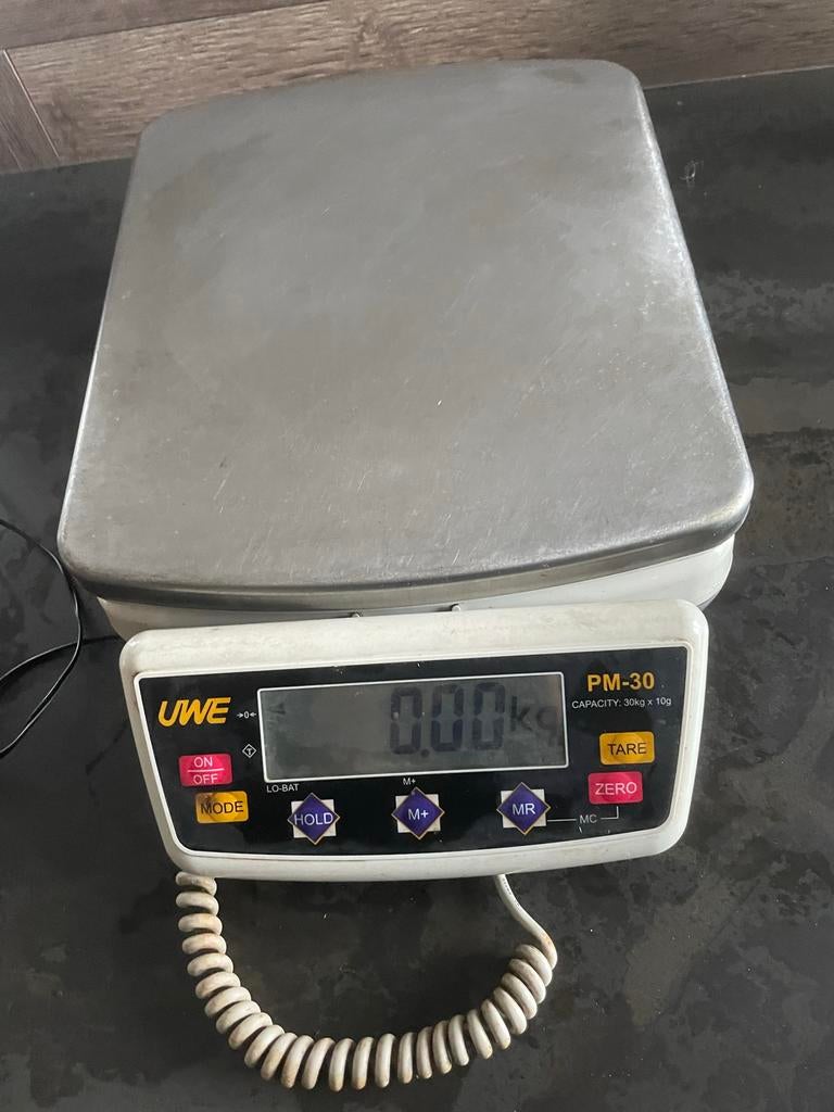 UWE PM-30 Weegschaal - 30kg Capaciteit, Ophalen of Verzenden