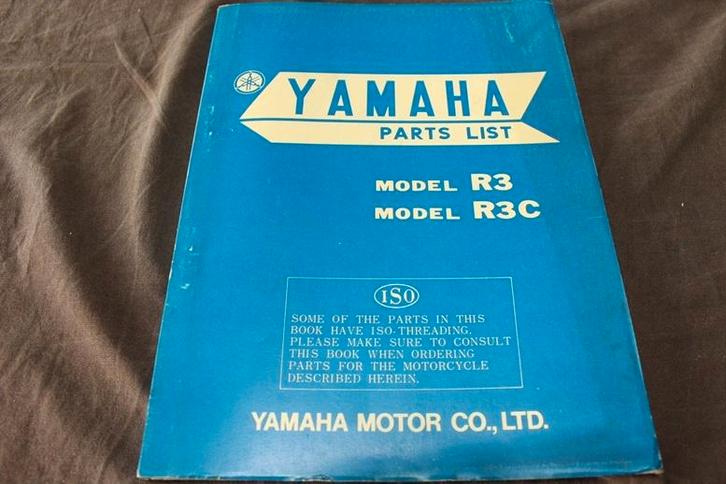 Yamaha R3 R3C 1969 350cc twin motorcycle parts list, Motoren, Handleidingen en Instructieboekjes, Yamaha, Ophalen of Verzenden