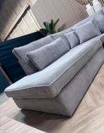 ZGAN XL Ribstof Hoekbank - Licht Grijs - 315 x 250, Huis en Inrichting, Ophalen, -, -, Hoekbank