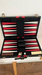 Backgammon spel in mooie koffer, Ophalen of Verzenden, Gebruikt