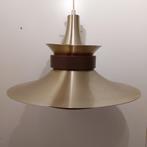 Retro lamp koper kleurig met bruin en oranje, Huis en Inrichting, Gebruikt, Ophalen of Verzenden, Minder dan 50 cm, Space age