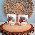 2 leuke kerst mokken 'Let it Snow', Diversen, Kerst, Ophalen of Verzenden, Zo goed als nieuw