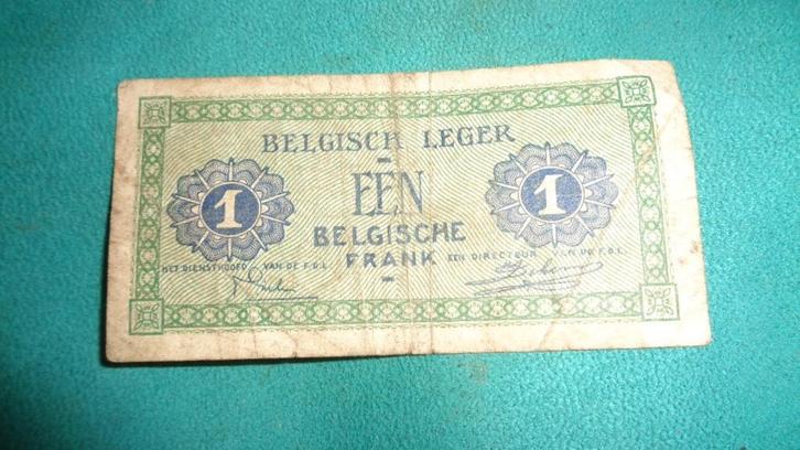1946 leger geld Belgie, Verzamelen, Militaria | Algemeen, Landmacht, Overige typen, Overige gebieden, Verzenden
