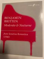 Benjamin Britten - Modorato & Nocturne - Piano Solo, Klassiek, Ophalen of Verzenden, Zo goed als nieuw, Artiest of Componist