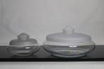 Leerdam koekschaal en bonbonschaal  ontwerp Jacques Boon, Antiek en Kunst, Ophalen of Verzenden