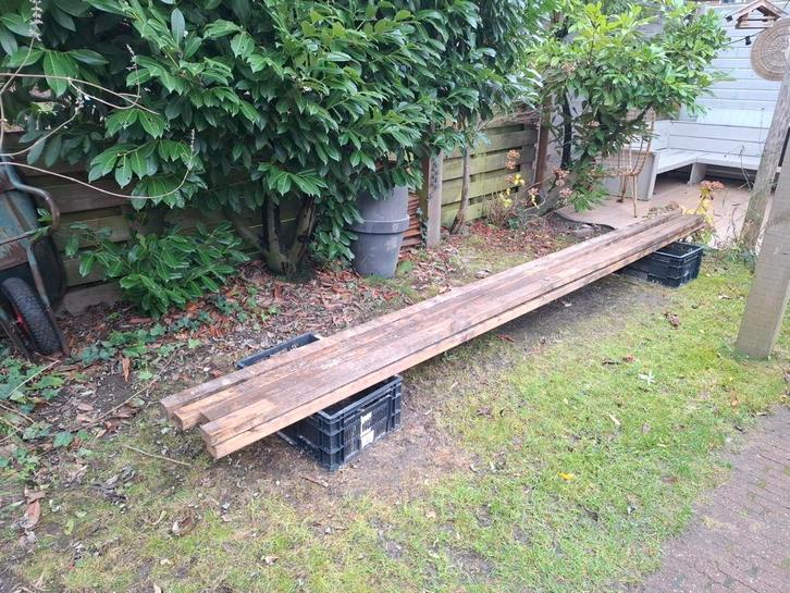 Douglas balken 40x70 mm - 8 stuks, Doe-het-zelf en Verbouw, Hout en Planken, Balk, Overige houtsoorten, 50 mm of meer, Ophalen