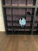 Ikea kallax kast bruin/zwart 4x4 vakken, Huis en Inrichting, Kasten | Wandmeubels, Ophalen, Gebruikt, 25 tot 50 cm, Minder dan 150 cm