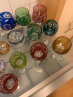 15 antieke kristal glazen, Antiek en Kunst, Antiek | Glas en Kristal, Ophalen of Verzenden