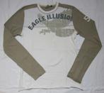 Gebroken wit met beige t-shirt met print, merk We, maat S, WE, Wit, Ophalen of Verzenden, Zo goed als nieuw