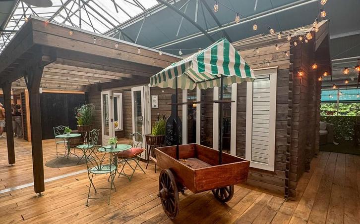 Showmodel Tuinhuis Lugarde | Maatwerk - OP = OP, Tuin en Terras, Tuinhuizen, Zo goed als nieuw, Blokhut, Hout, 500 cm of meer