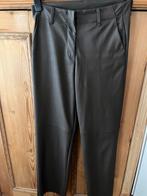 Knit-ted Ledereffect Broek - Maat S, Kleding | Dames, Bruin, Ophalen of Verzenden, Zo goed als nieuw, Maat 36 (S)