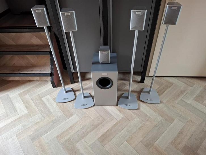 Quadral 5.1 luidsprekersysteem., Audio, Tv en Foto, Home Cinema-sets, Zo goed als nieuw, Overige spelers, 5.1-systeem, 70 watt of meer